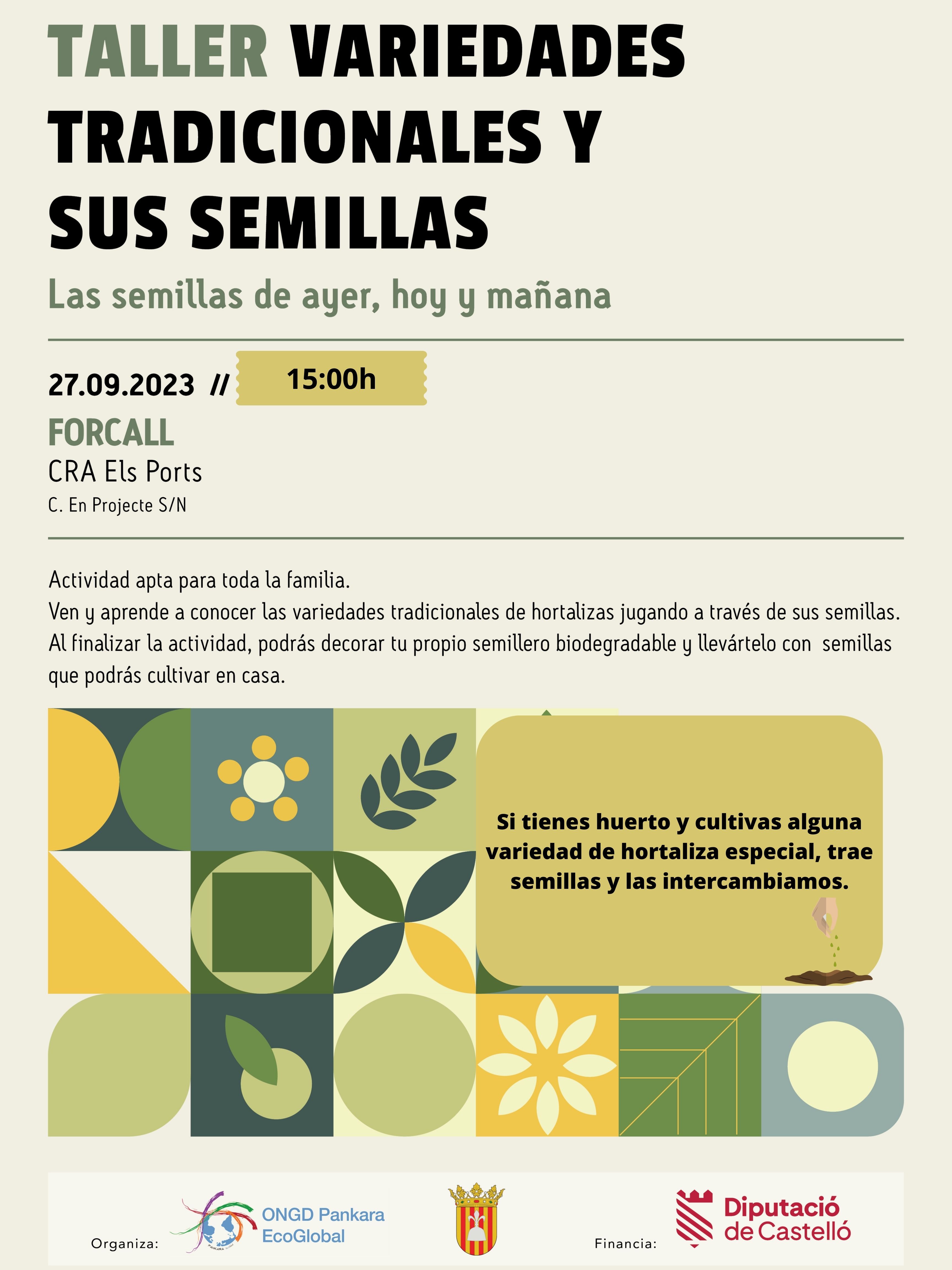 Taller variedades tradicionales y sus semillas