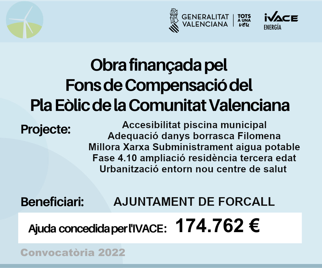 cartell fons compensació Pla Eòlic