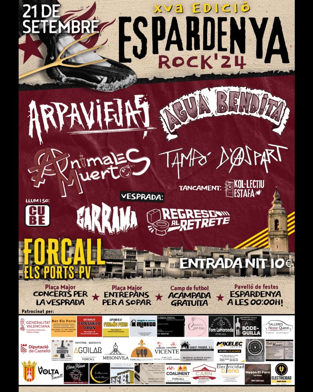 Espardenya Rock'24: ¡Una noche de rock en Forcall!