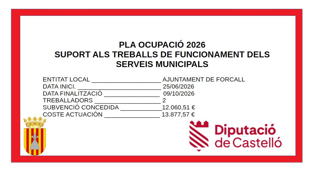 cartell pla ocupació