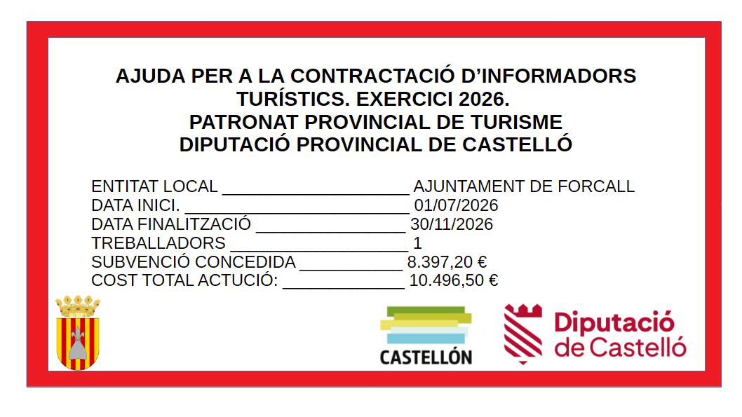 cartell informadora turística 2026