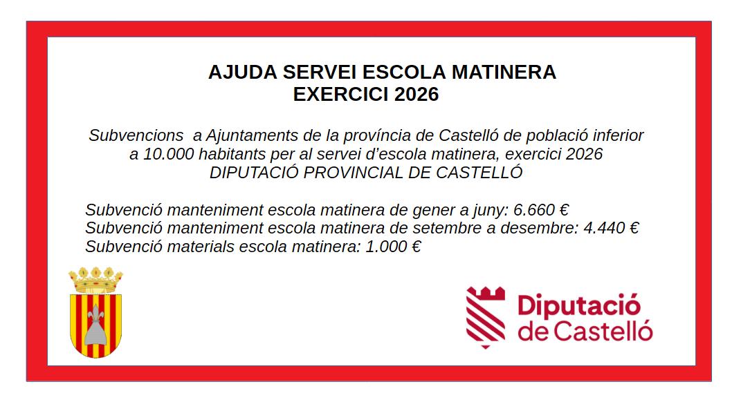 cartell matinera 2026