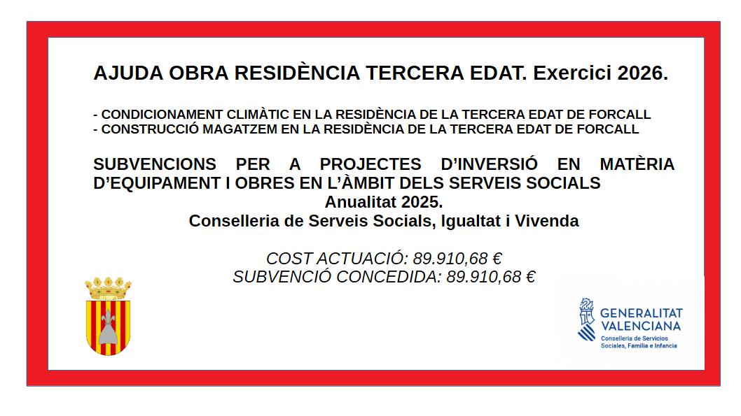 cartell obra residencia 2025